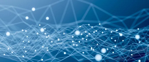 Fond numérique abstrait avec réseau de données et connexions technologiques